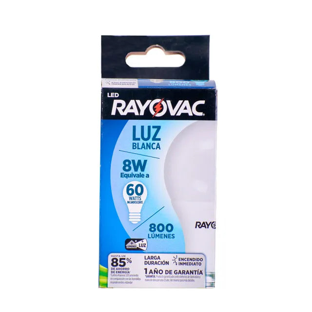 FERRETERIA - RAYOVAC 8W 800 LUMENES