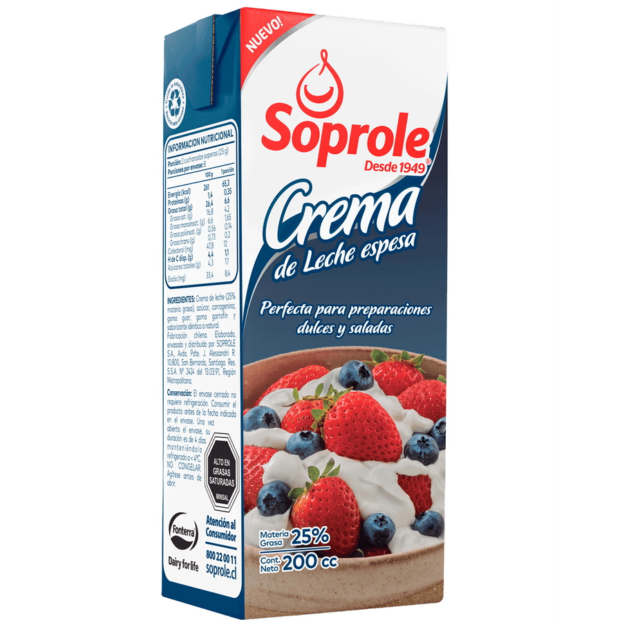 Soprole - Crema Espesa 200g