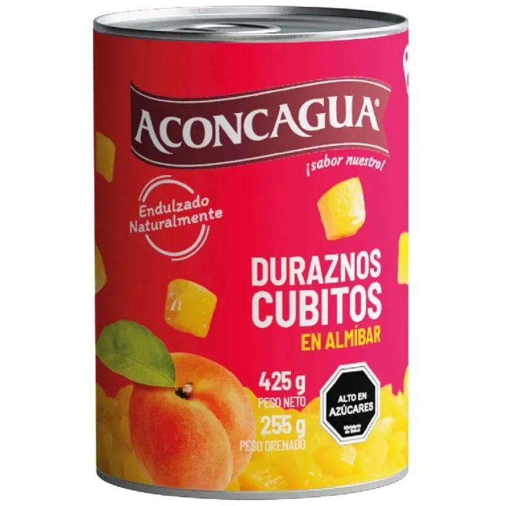 Aconcagua - Duraznos En Cubitos 425Gr.