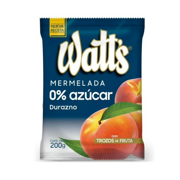 Watts - Mermelada Duraznos Sin Azucar 200 gr