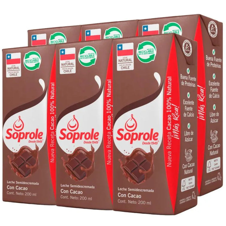Soprole - Leche chocolate x6
