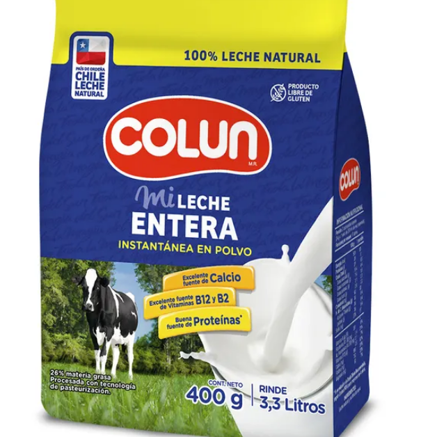 Colun - Leche Entera 400Gr