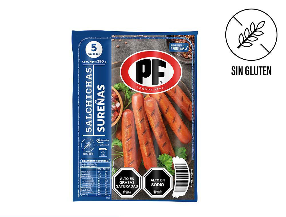 Salchichas Sureña 250 gr - 7801930005096