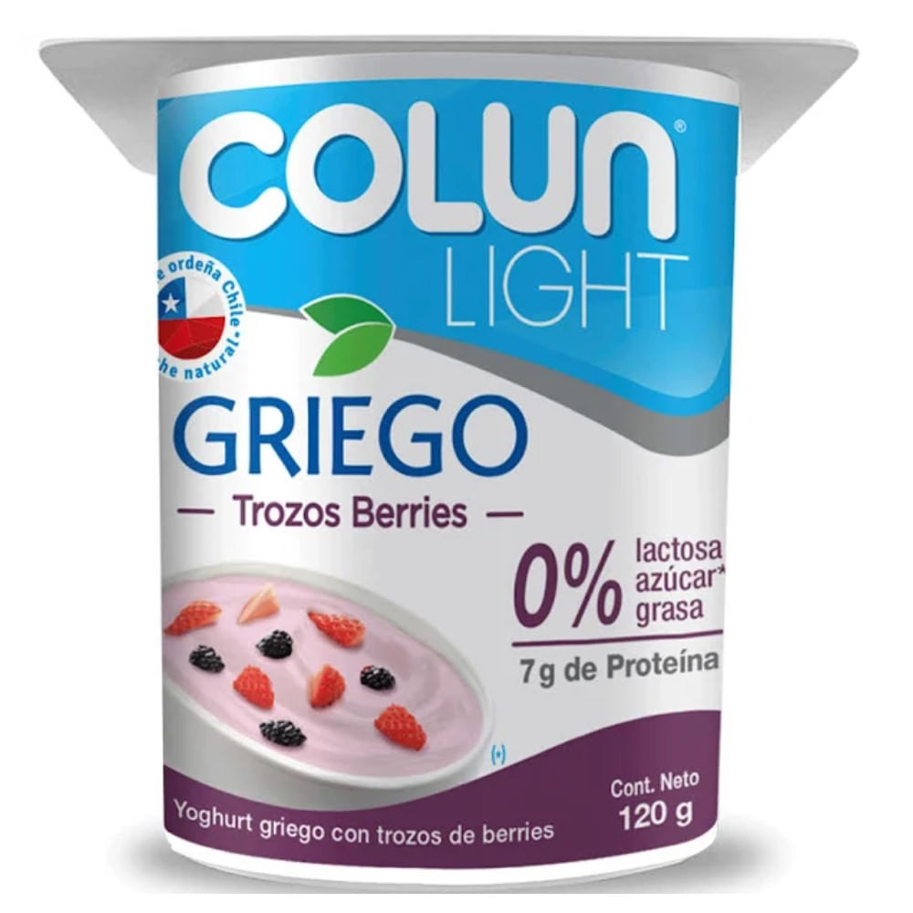 Yoghurt Berries Light Griego x1 120gr - 7802920008189