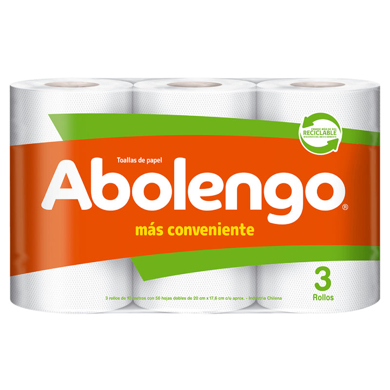 Abolengo - Toallas Papel 3 Un.