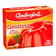 Ambrosoli - Gelatina Sabor Frutilla 100 Gr