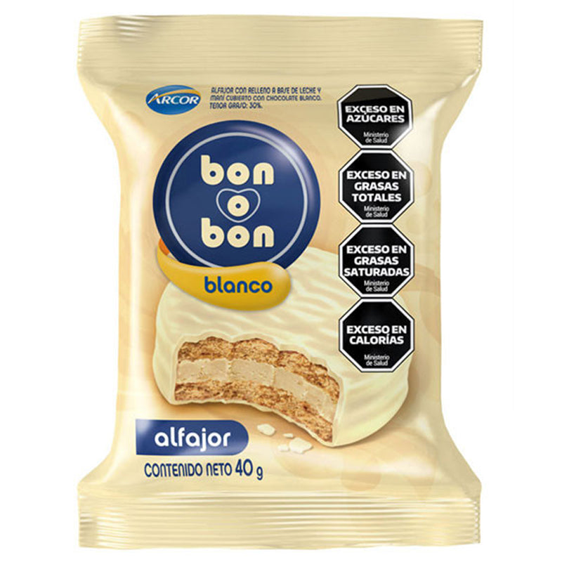 Arcor - Alfajor Bon O Bon Blanco