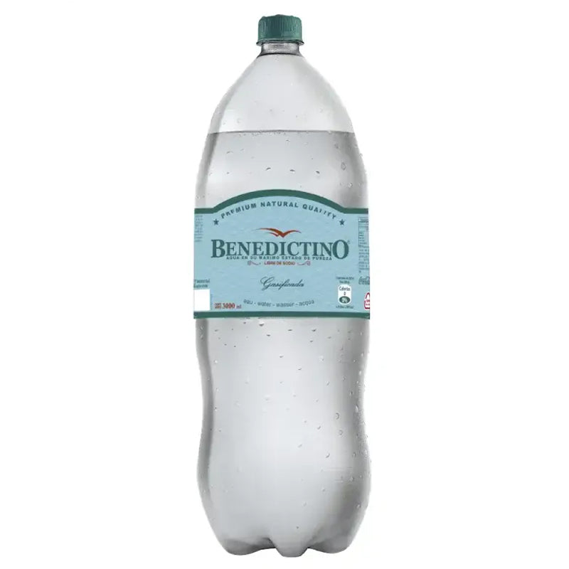 Benedictino - Agua Mineral Gasificada 3Lts