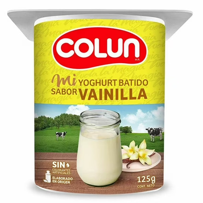 Colun - Yoghurt Batido Sabor Vainilla 125G