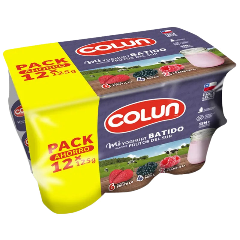 Colun - Yoghurt Pack Frutos Del Sur 12X125 Gr