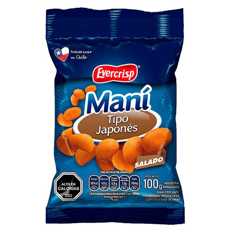 Evercrips - Maní Japones Salado 100G