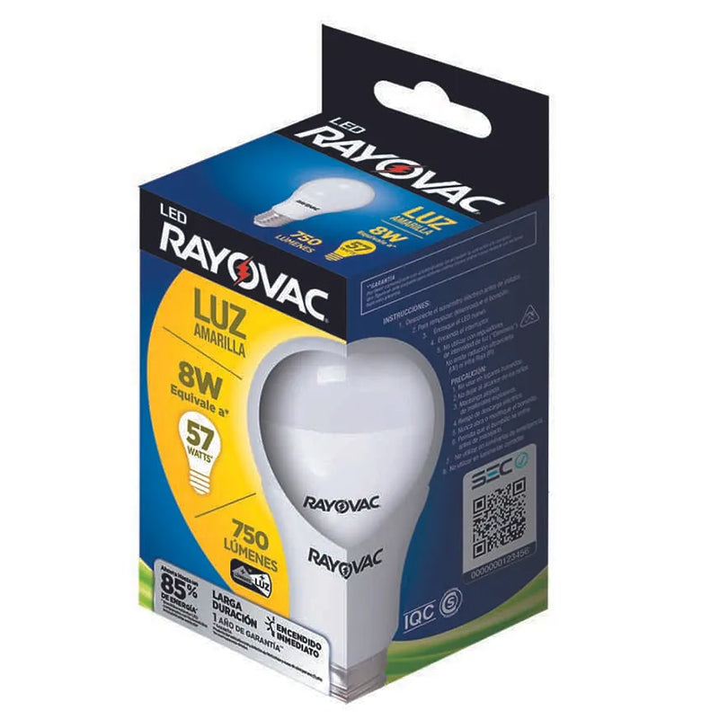 Ferreteria - Rayovac 8W   750 Lumenes