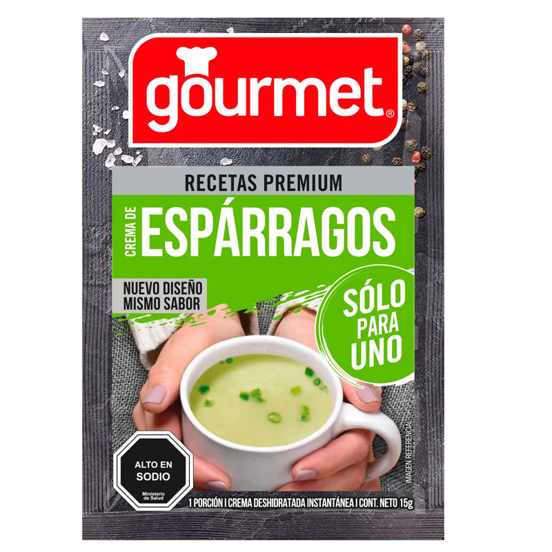 Gourmet - Crema De Espárragos Solo Para Uno 15grs