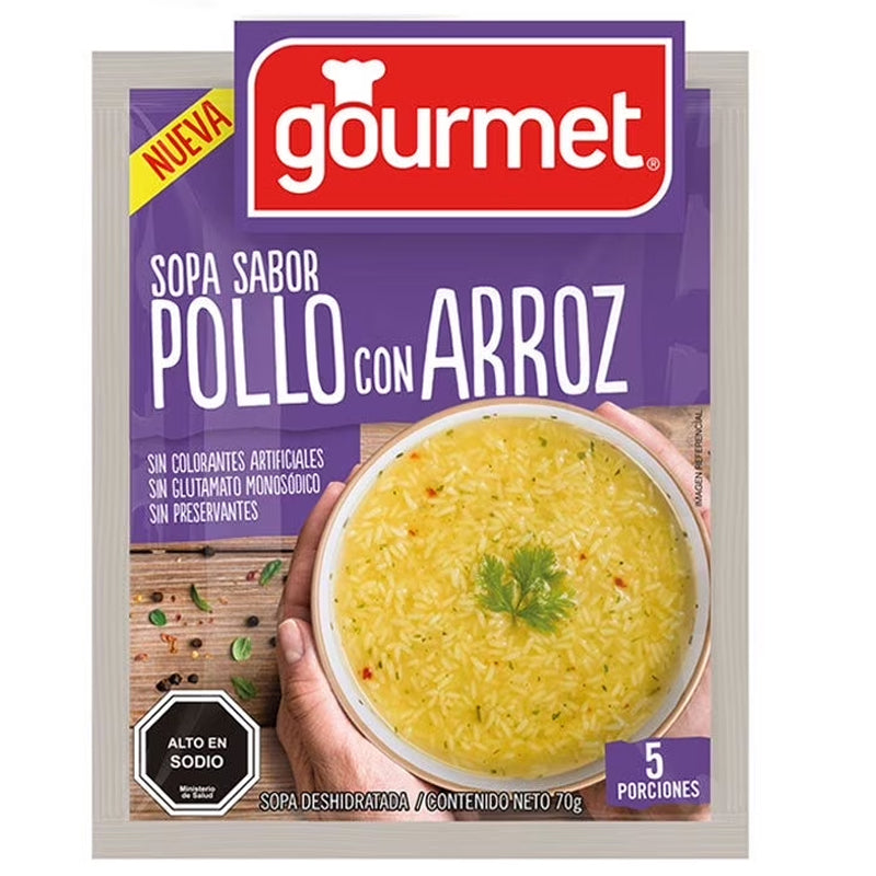 Gourmet - Sopa Pollo Con Arroz 70Gr