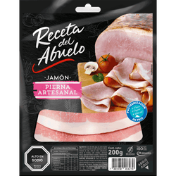 Receta Del Abuelo Cecinas - Jamón Pierna Artesanal 200 Grs.