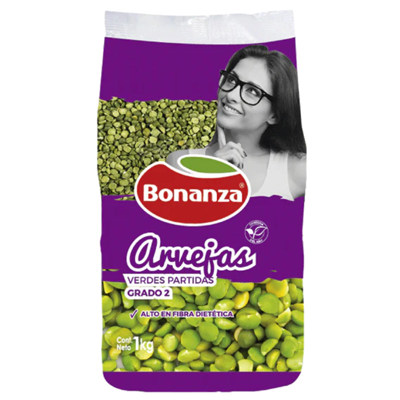 Legumbres Bonanza - Arvejas Verdes Partidas 1k.