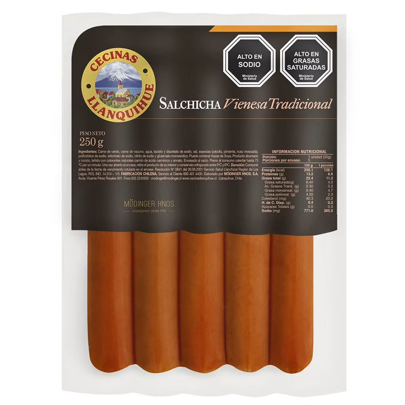 Llanquihue - Salchicha Tradicional 250G