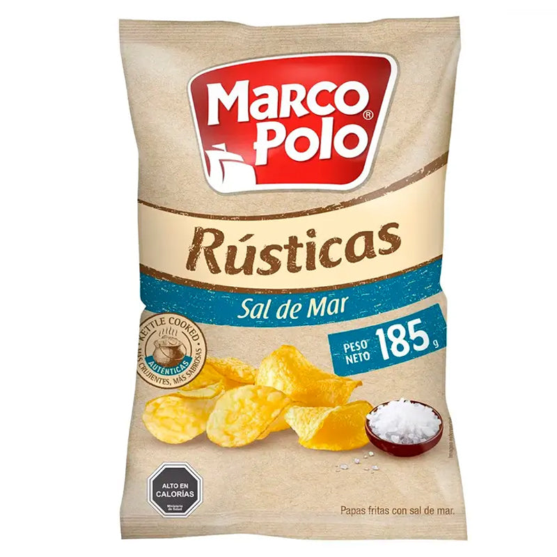 Marco Polo - Papa Rusticas Sal De Mar 185 Gr
