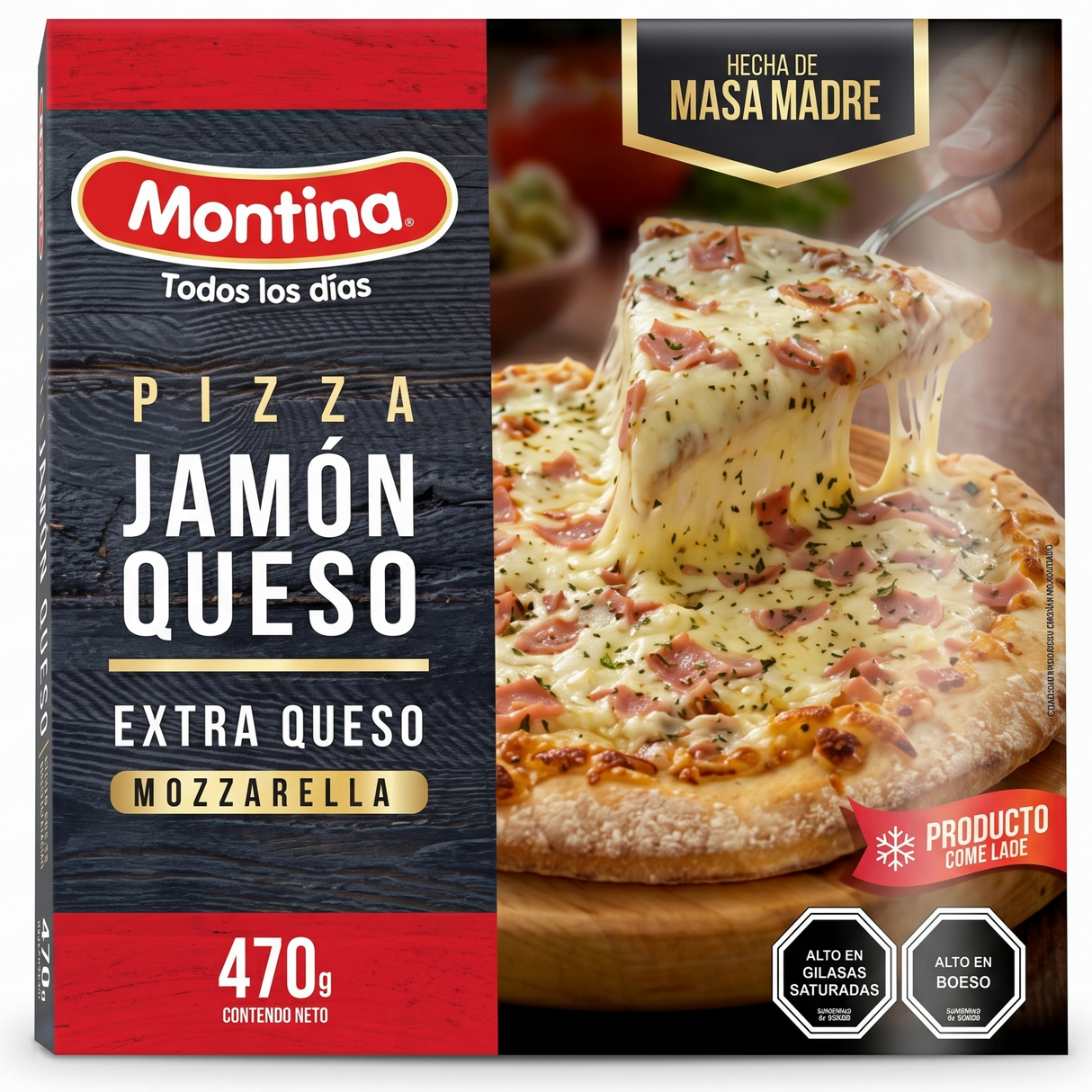 Montina - Pizza Jamon Mozarella
