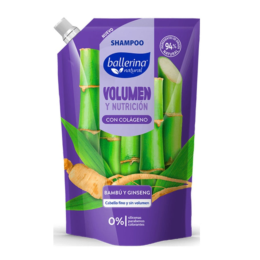 Ballerina - Shampoo Volumen Y Nutrición  750Ml