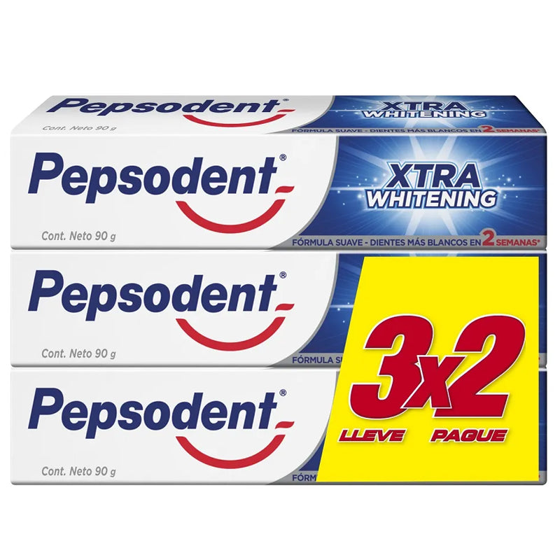 Pepsodent - Pack X 3 Xtra Whitining