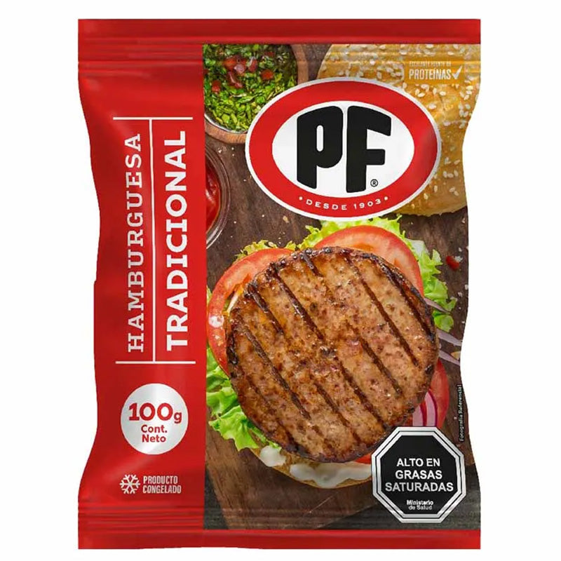 Pf - Hamburguesa Vacuno Receta 100Gr