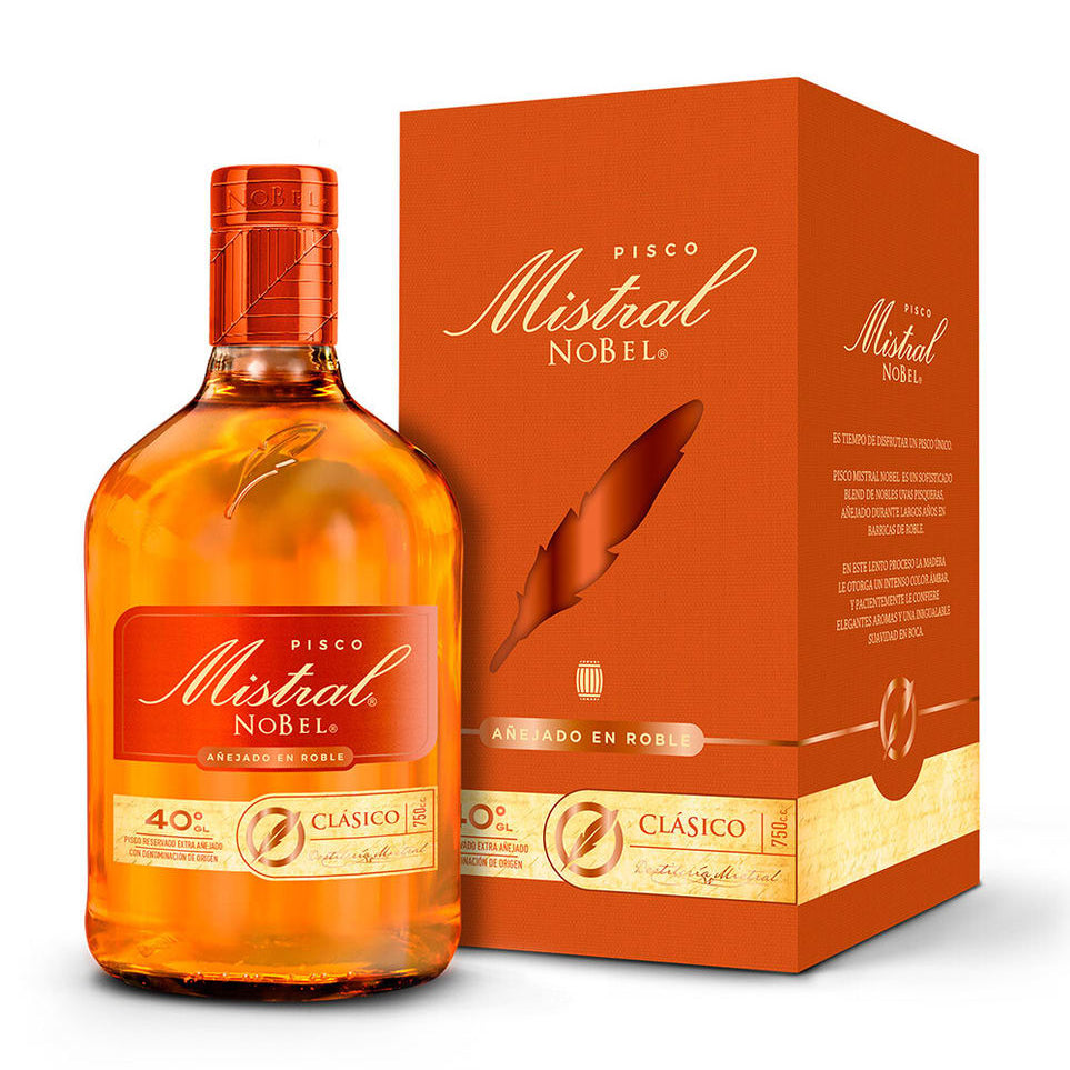 Pisco Mistral Nobel - Café Clásico 750cc.