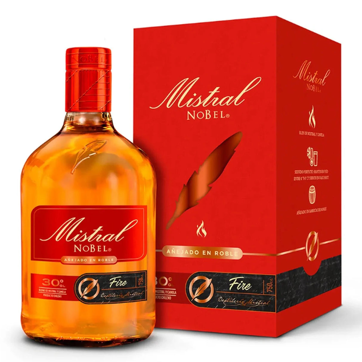 Pisco Mistral Nobel - Fire 750cc.