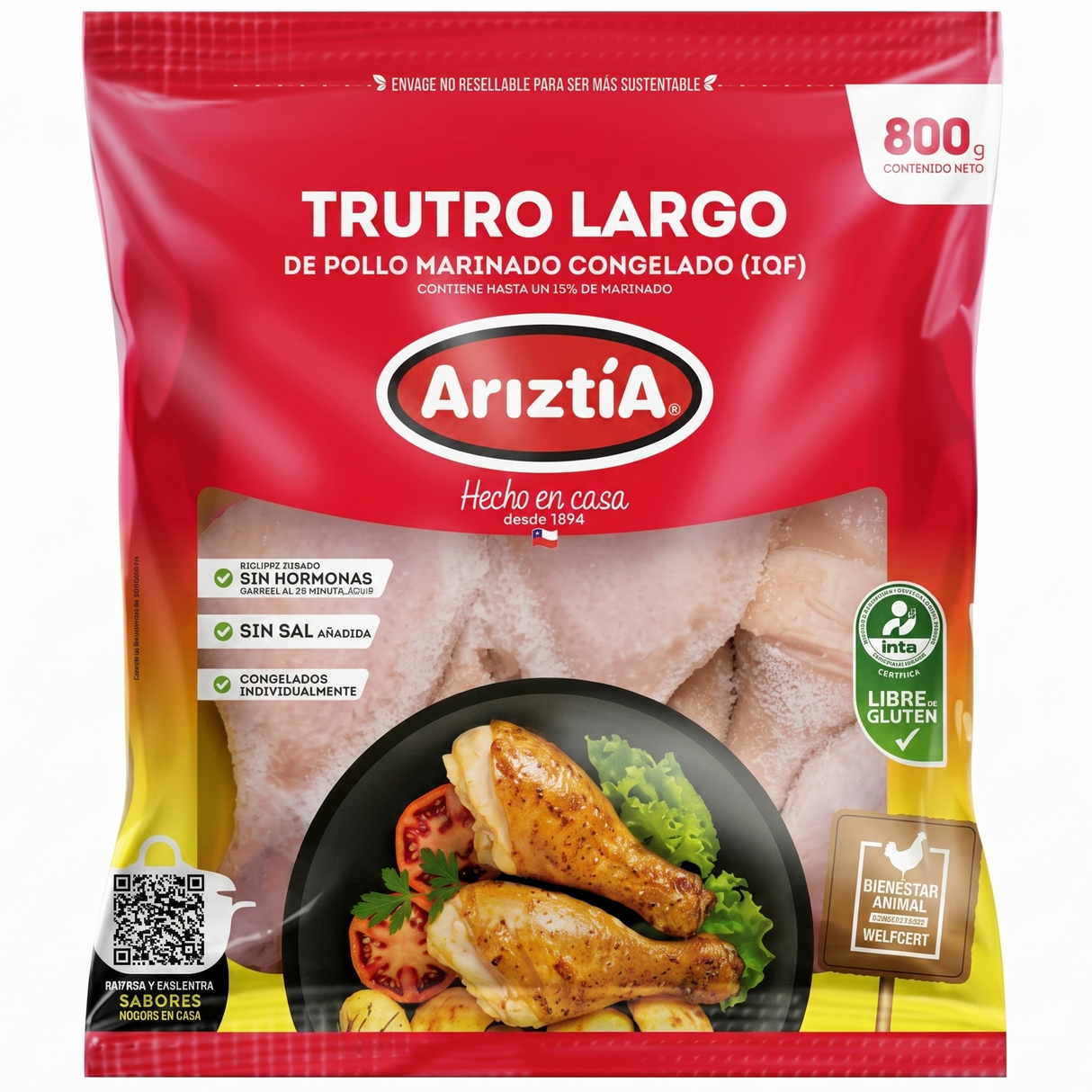 Pollo - Trutro Largo 800Grs.