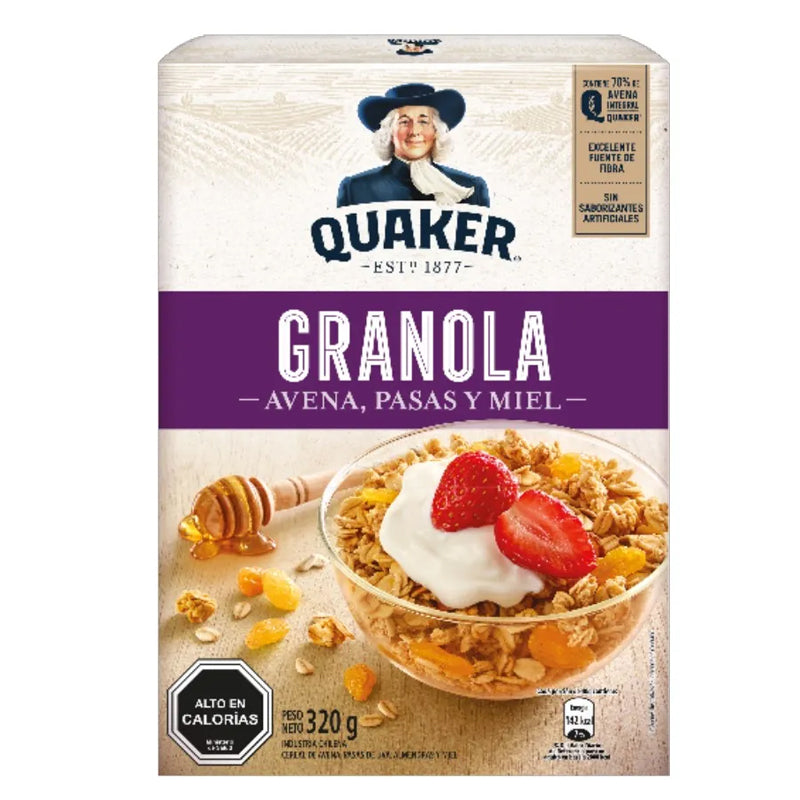 Quaker - Granola Avena, Pasas Y Miel