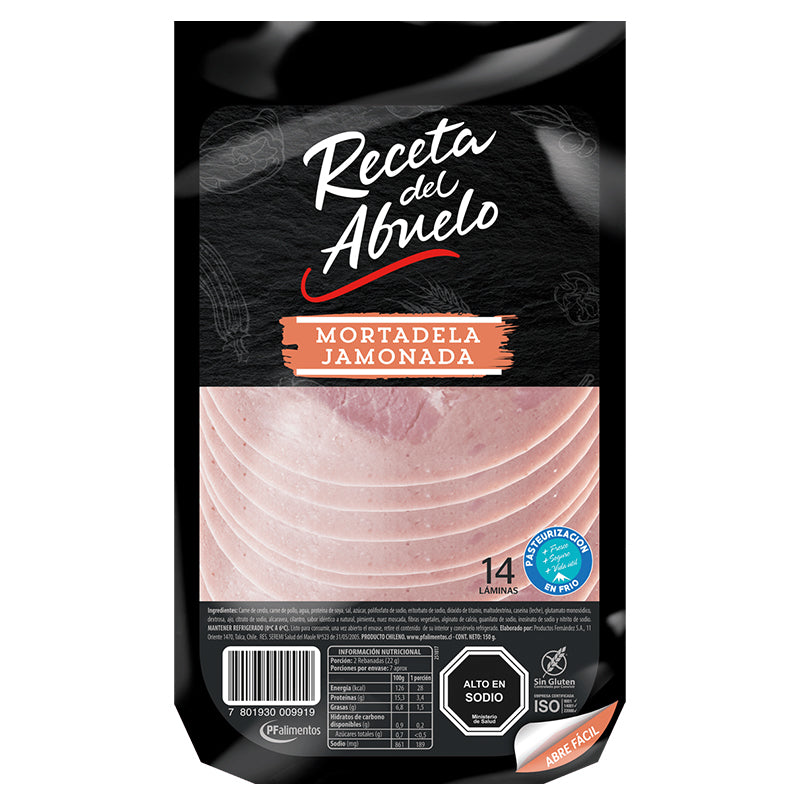 Receta Del Abuelo Cecinas - Mortadela Jamonada 150 Grs.