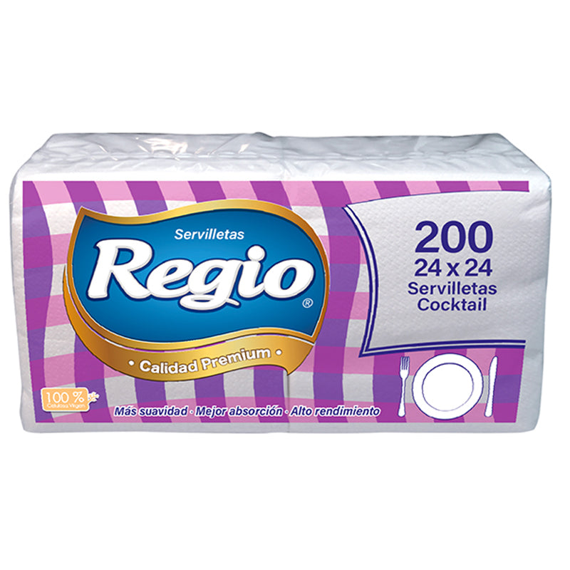 Regio - Servilletas Cocktail 200 24x24