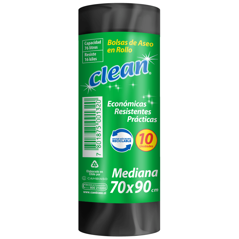 Ritmo Clean - Bolsa De Basura Mediana 70X90Cm.