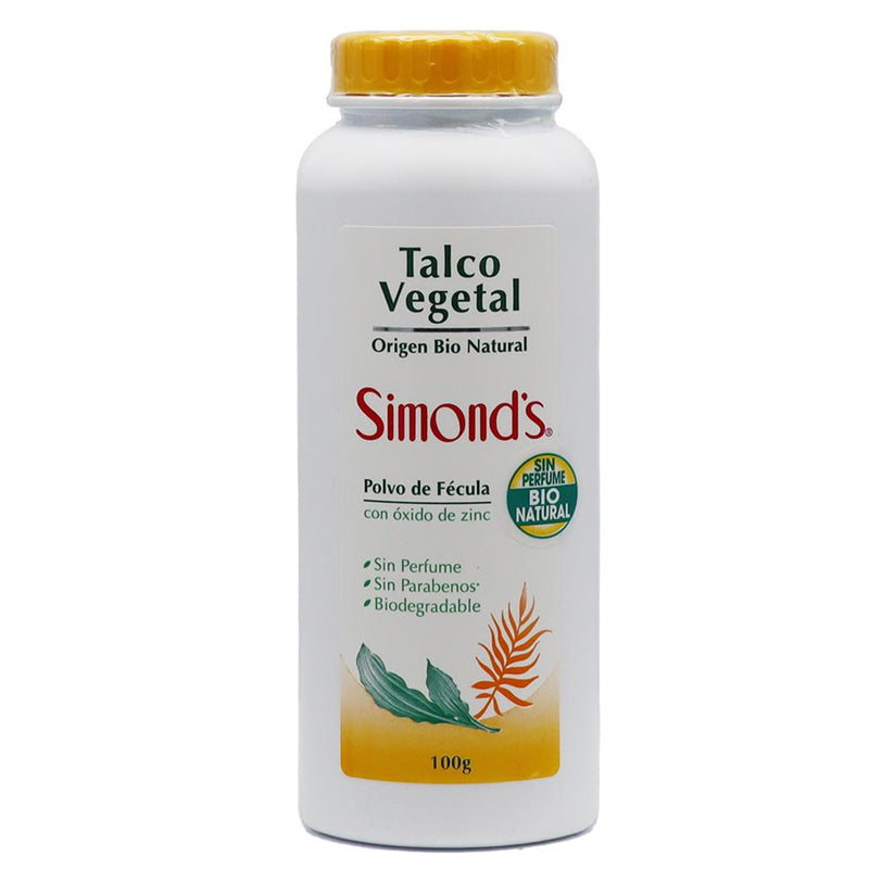 Simonds - Talco Vegetal Polvo De Fecula 100G