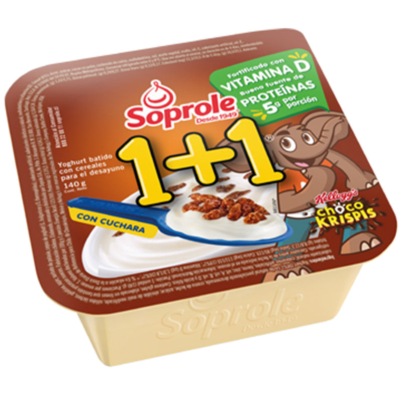 Soprole - 1+1 Choco Crisp 140 Gr