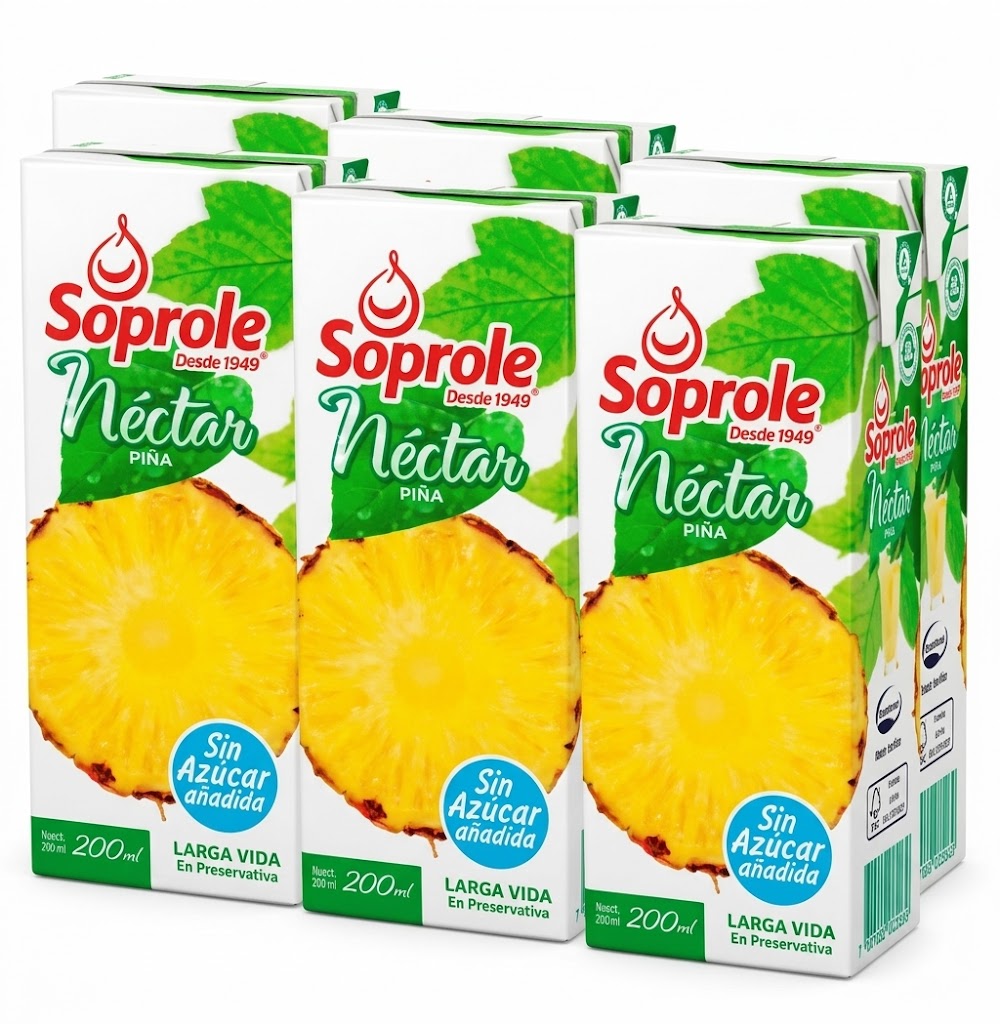 Soprole - Jugos Piña Pack X6