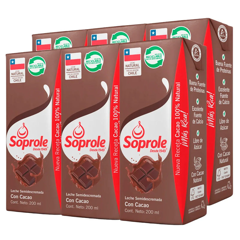 Soprole - Leche Chocolate X6