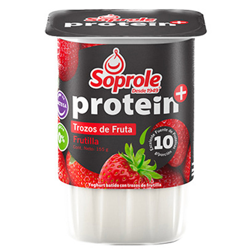 Soprole - Protein Trozos Frutilla 155G