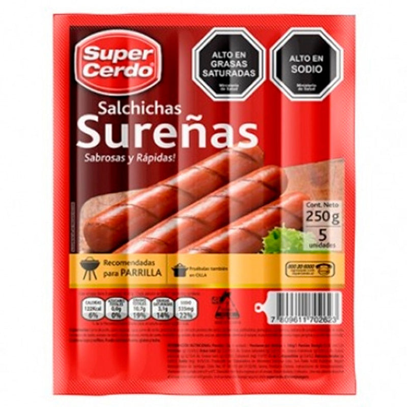 Super Cerdo - Salchicha Sureña 250G