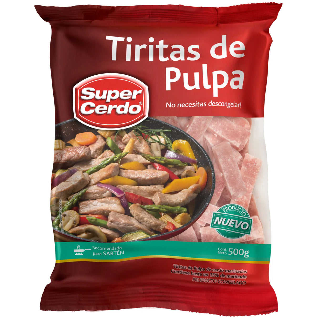 Super Cerdo - Tiras De Pulpa 500g