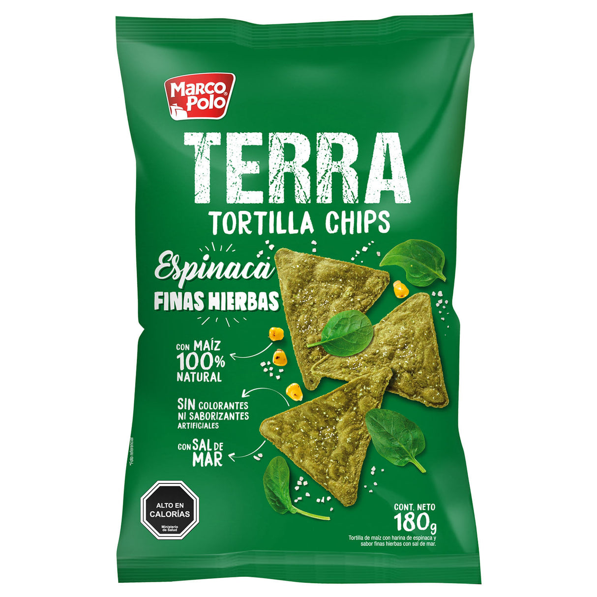 Terra Tortilla Espinaca 180 gr - 7802420005480