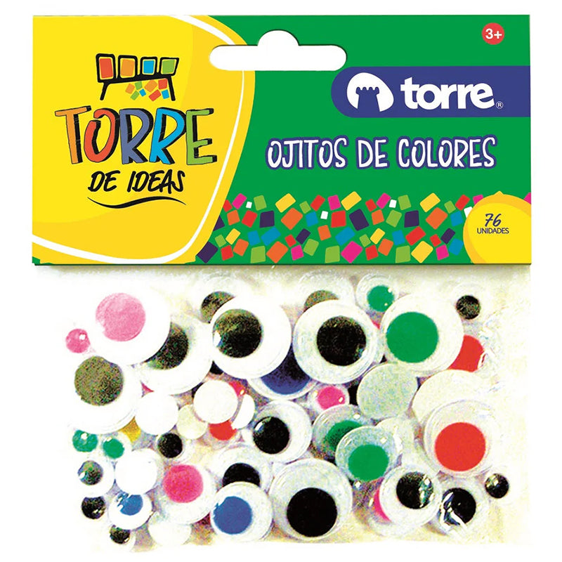 Utiles Escolares - Ojitos De Colores 76 Uds. Torre