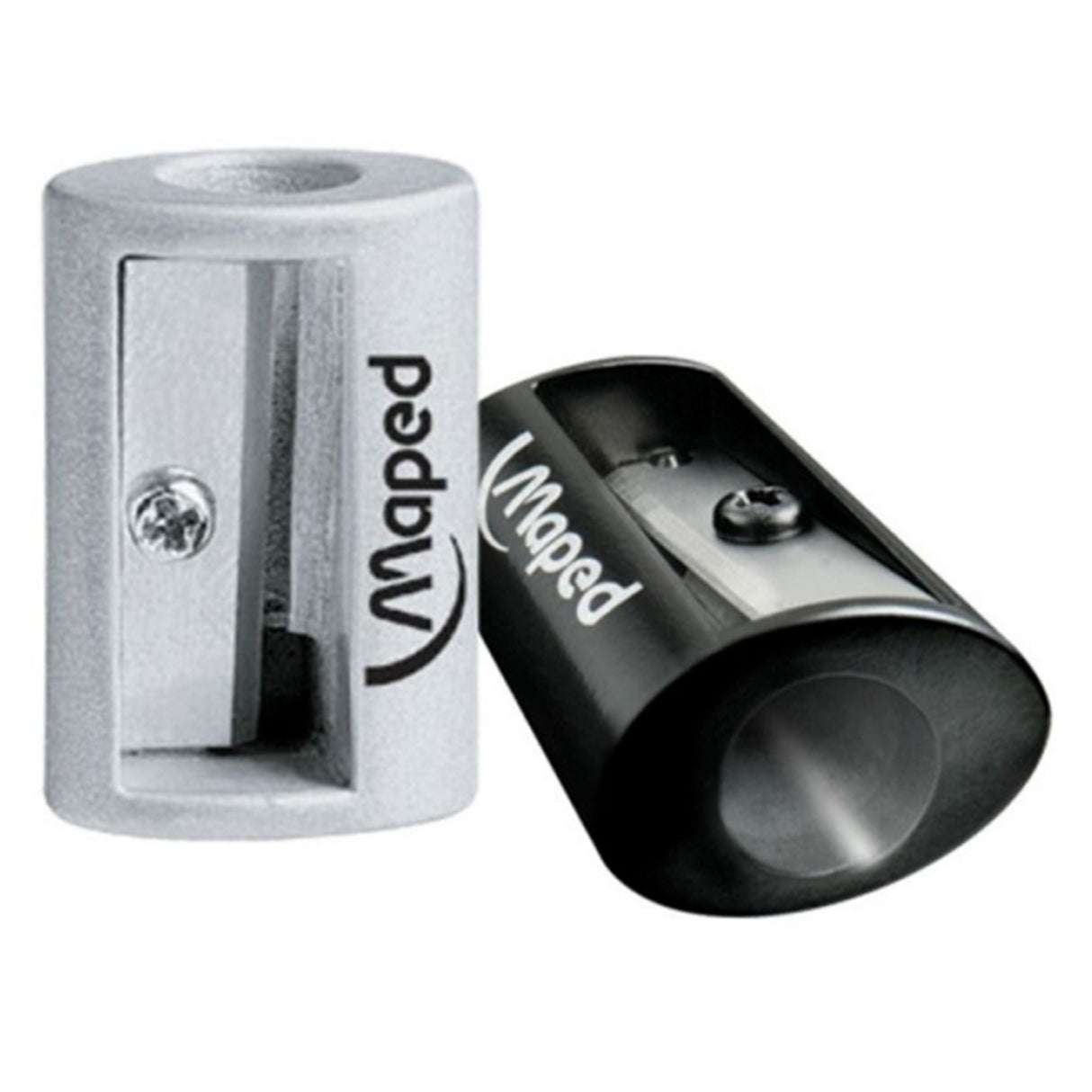 Utiles Escolares - Sacapuntas Metalico Negro O Plomo