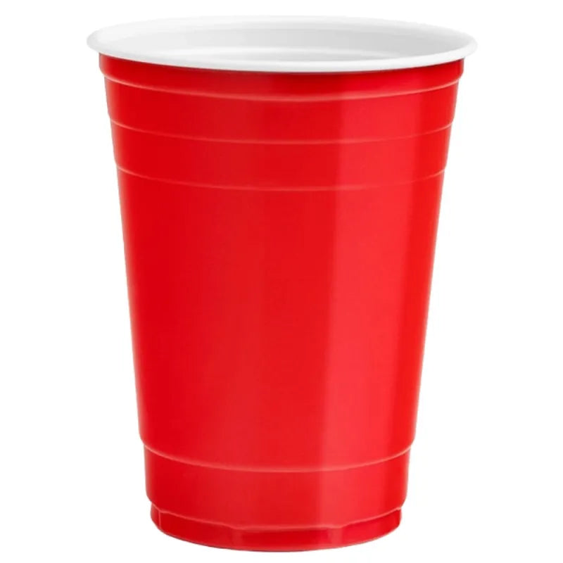 Vasos Plasticos - Por Unidad Rojo 14 Onzas 450ml.