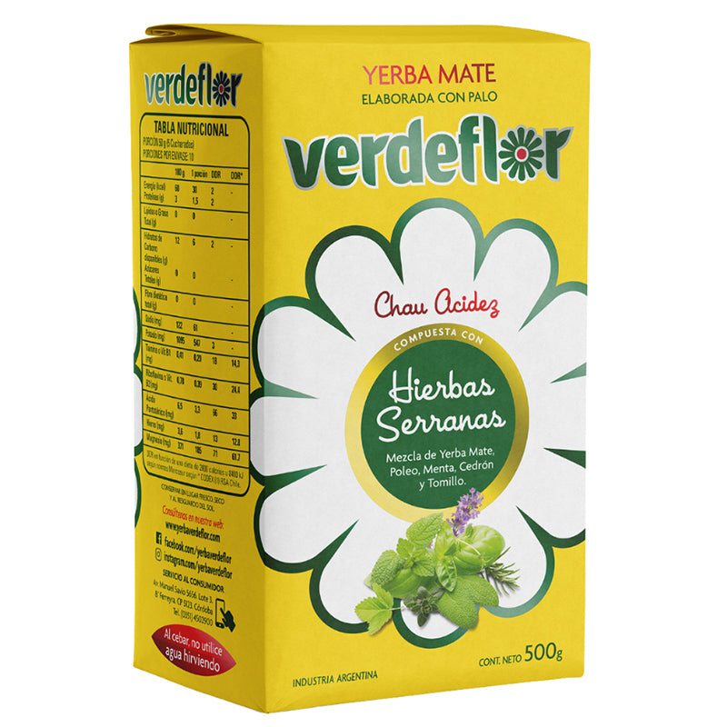 Verdeflor - Yerba Mate Hierbas Serranas 500Grs.