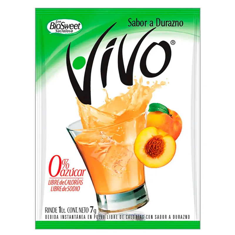 Vivo - Jugo En Polvo Durazno 7Grs.