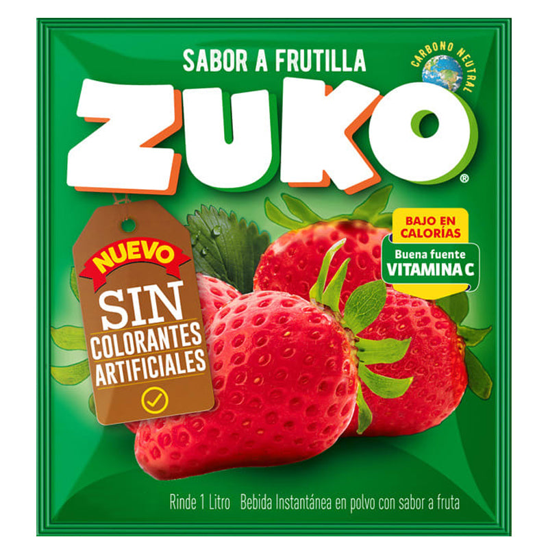 Zuko - Frutilla Sin Colorantes 15G