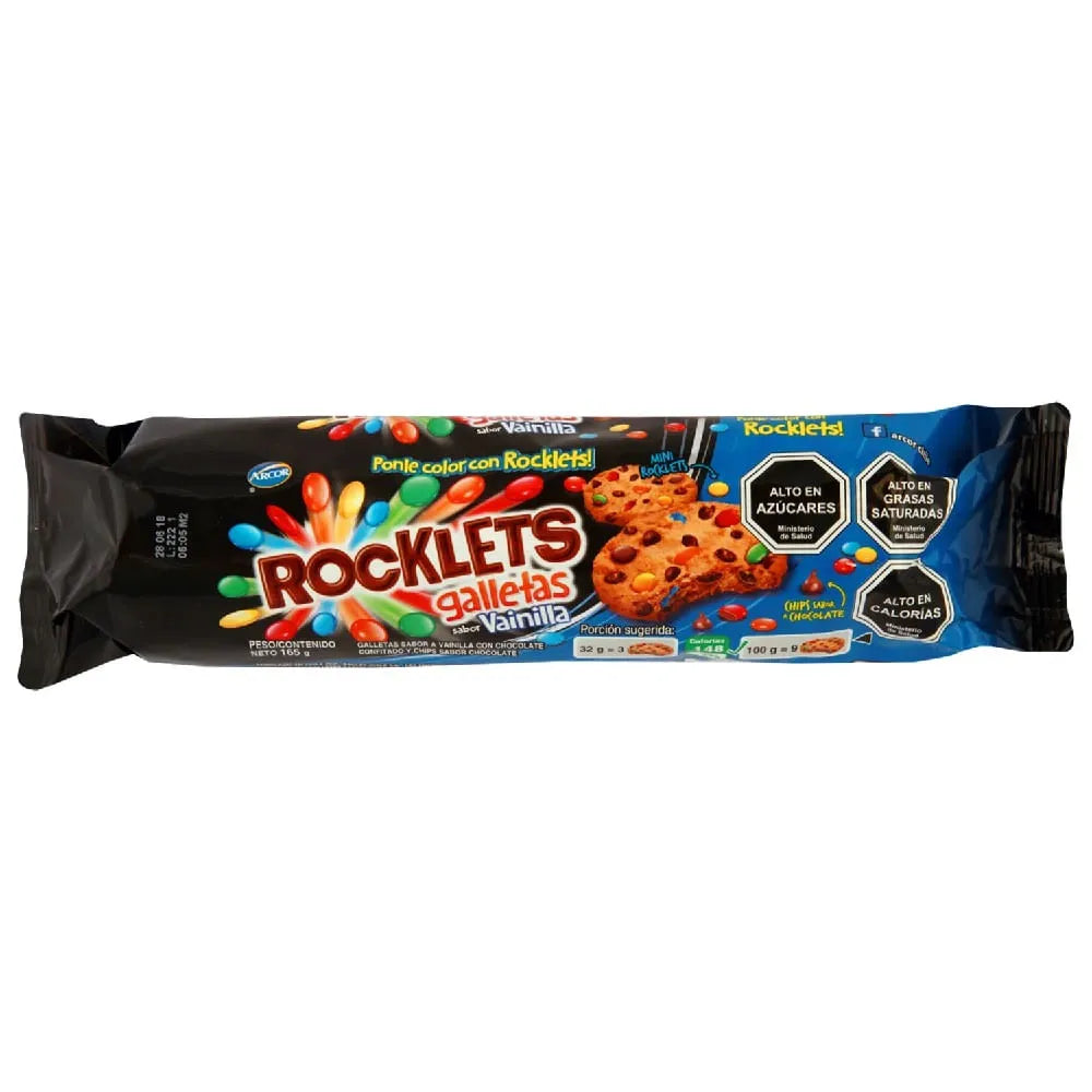 Rocklets Galletas Vainilla - 7802225688758