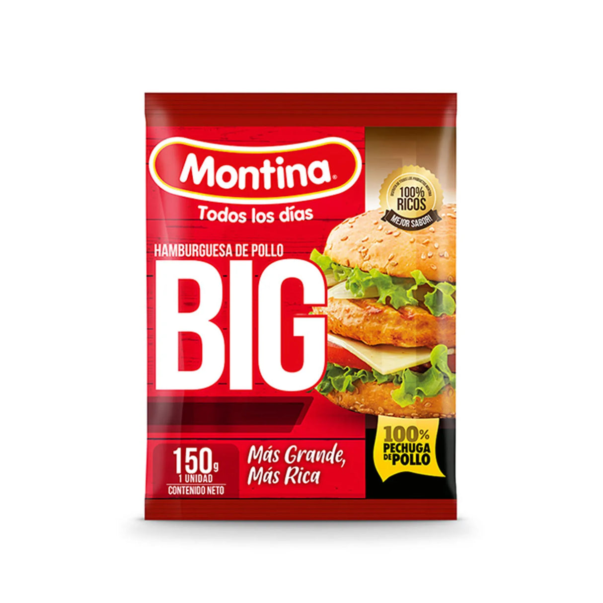 Hamburguesa Big Pollo 150 gr - 7801965001537