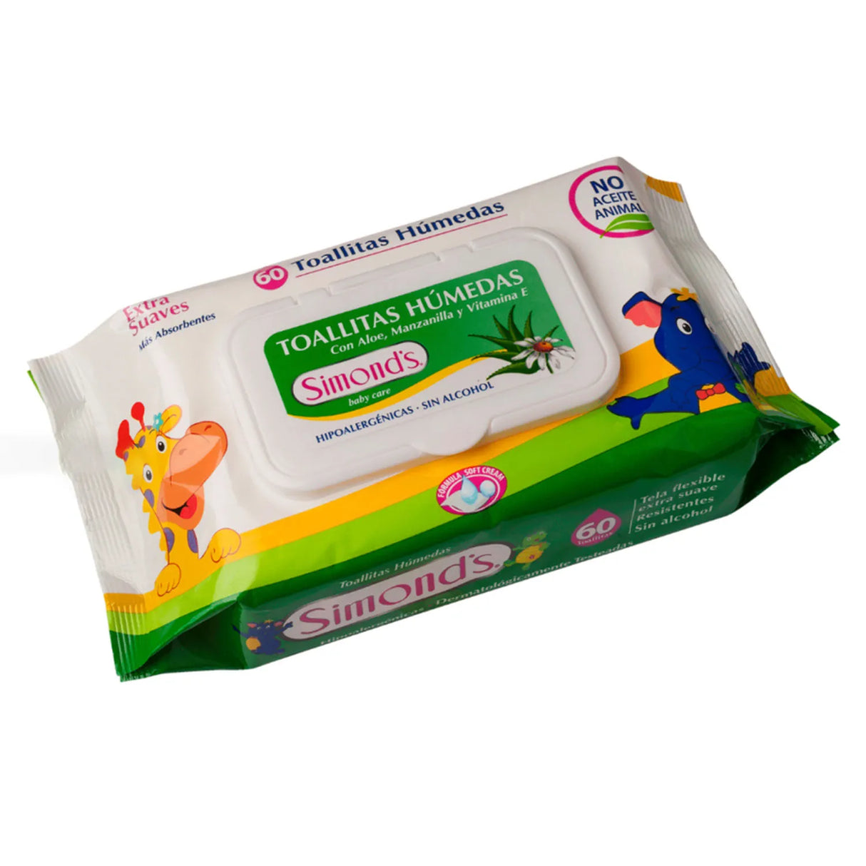 Toallitas  Humedas Con Aloe y Manzanilla - 7804945017368